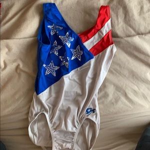USA GK LEOTARD - ADULT XSMALL